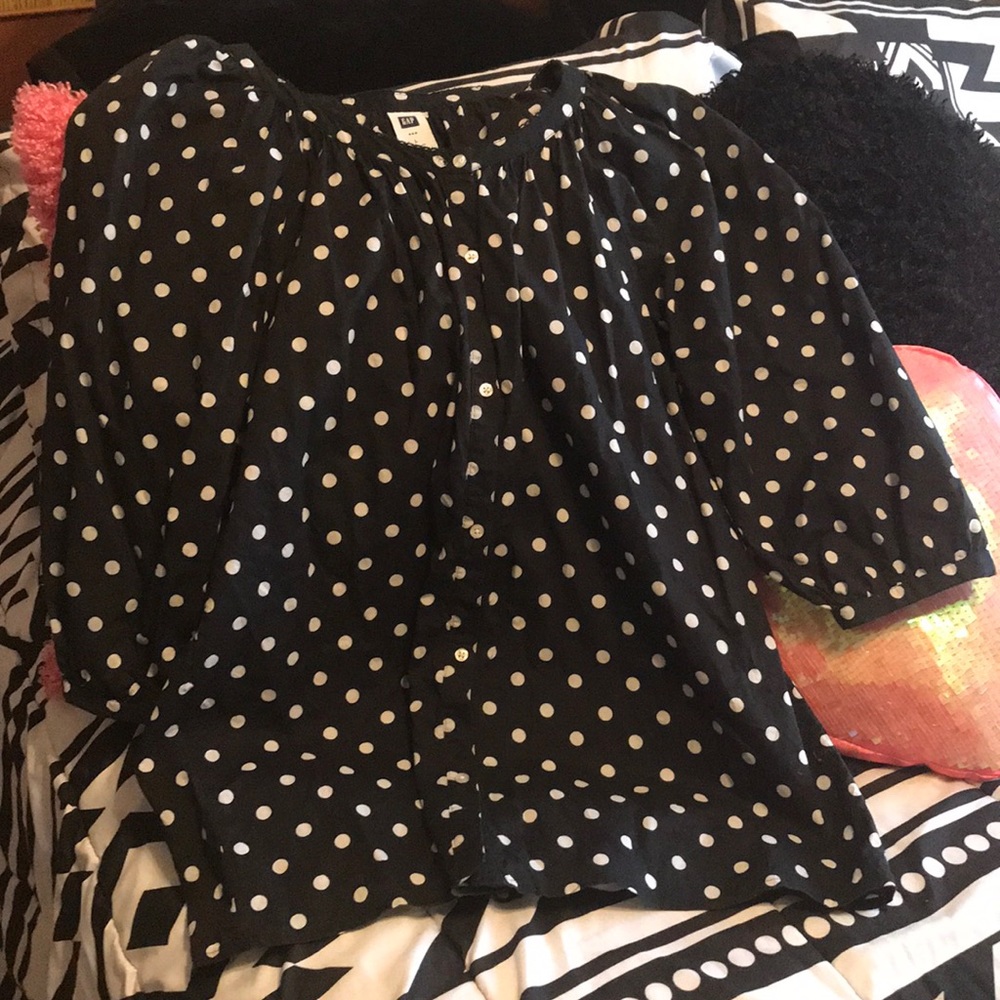 Polka dot button down from GAP